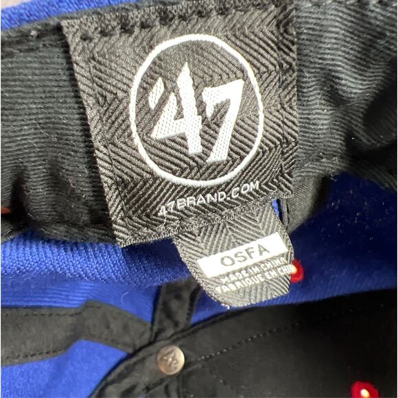 Vintage New York Giants Snapback Hat Cap Wool Script Football NFL Embroidered - Picture 9 of 9